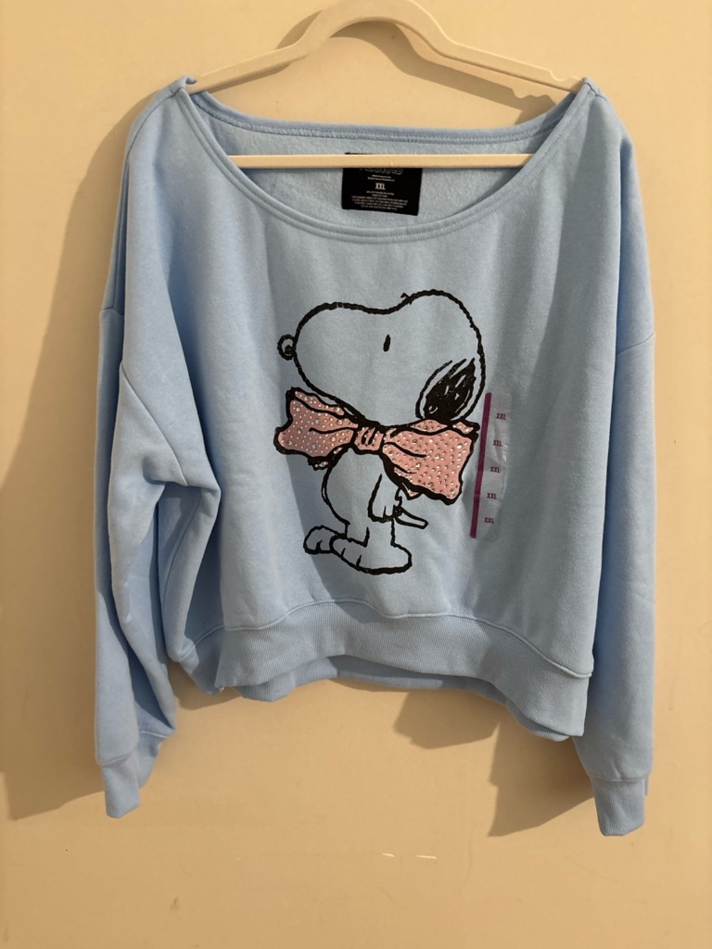 Peanuts Snoopy Sweatshirt - light blue Women’s XXL - NWOT